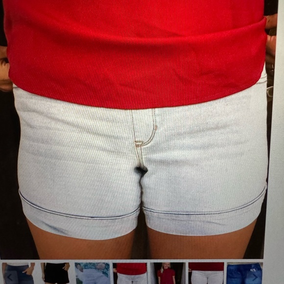 Sound Style pull on Alana Walk Shorts Light Jean shorts - Picture 6 of 6